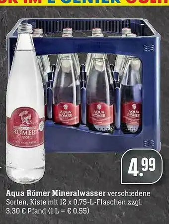 E-Center Aqua Römer Mineralwasser Angebot