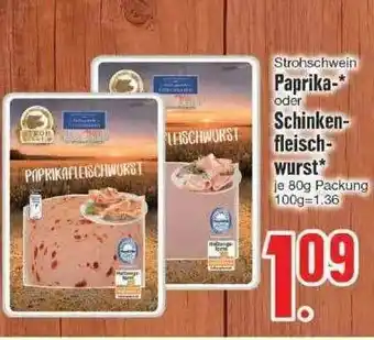 Edeka Strohschwein Paprika Oder Schinkenfleischwurst Angebot