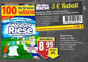 E-Center Weißer Riese Pulver Oder Gel Angebot