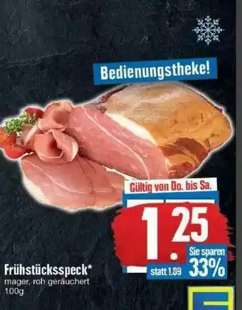 Edeka Frühstücksspeck Frühstücksspeck Angebot