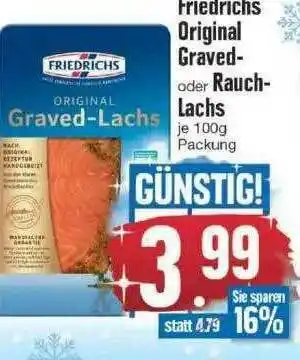 Edeka Friedrichs Original Graved Oder Rauch Lachs Angebot