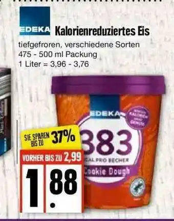 Edeka Kalorienreduziertes Eis Angebot