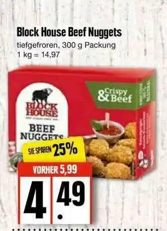 Edeka Block House Beef Nuggets Angebot