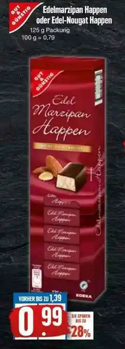 Edeka Gut & Günstig Edelmarzipan Happen Oder Edel-nougat Happen Angebot