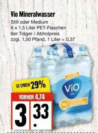 Edeka Vio Mineralwasser Angebot