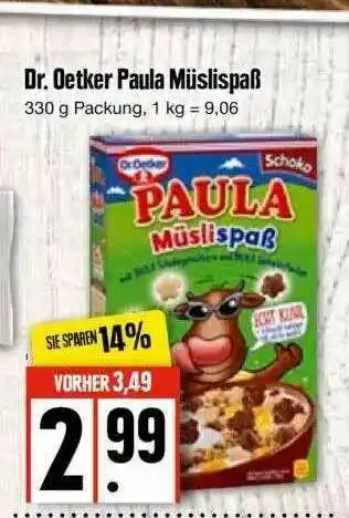 Edeka Dr. Oetker Paula Müslispaß Angebot