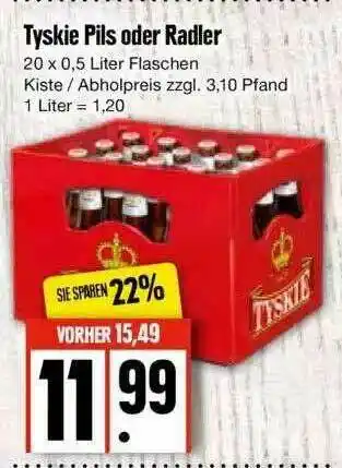 Edeka Tyskie Pils Oder Radler Angebot