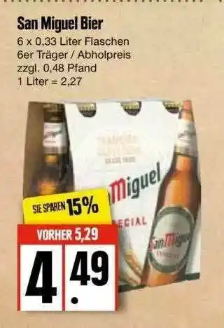 Edeka San Miguel Bier Angebot