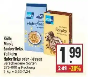 Edeka Kölln Müsli Zauberfleks Vollkorn Haferfleks Oder-kissen Angebot