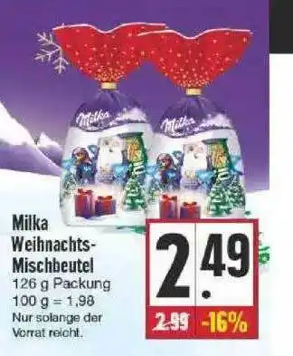 Edeka Milka Weihnachts-mischbeutel Angebot