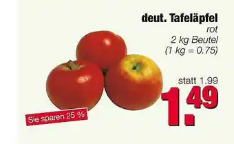 Edeka Scherer Deut. Tafeläpfel Angebot