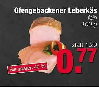 Edeka Scherer Ofengebackener Leberkäs Angebot