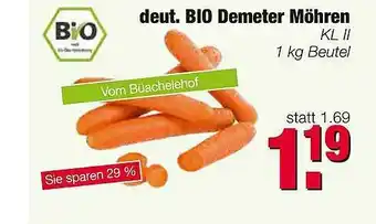 Edeka Scherer Deut. Bio Demeter Möhren Angebot