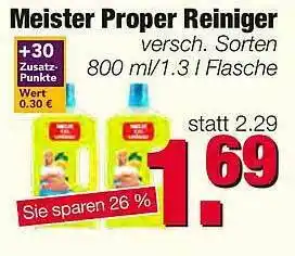 Edeka Scherer Meister Proper Reiniger Angebot