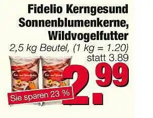 Edeka Scherer Fidelio Kerngesund Sonnenblumenkerne Wildvogelfutter Angebot