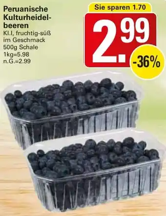 WEZ Peruanische Kulturheidelbeeren Angebot