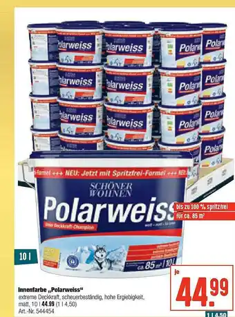 Hellweg Innenfarbe „polarweiss” Angebot