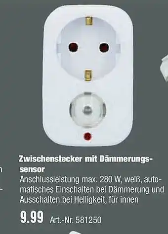 Hellweg Zwischenstecker Mit Dämmerungssensor Angebot