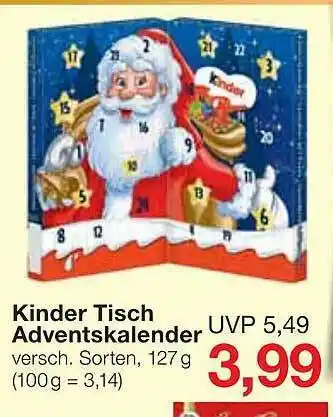 Jawoll Kinder Tisch Adventskalender Angebot