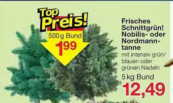 Jawoll Frisches Schnittgrün! Nobilis Oder Nordmanntanne Angebot