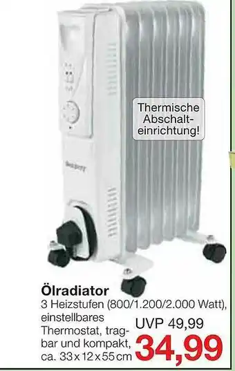 Jawoll ölradiator Angebot