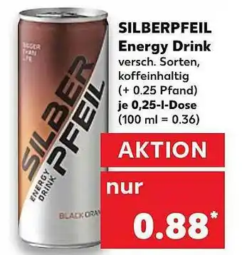 Kaufland Silberpfeil Energy Drink Angebot