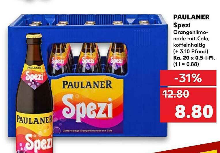 Paulaner Spezi Angebot bei Kaufland