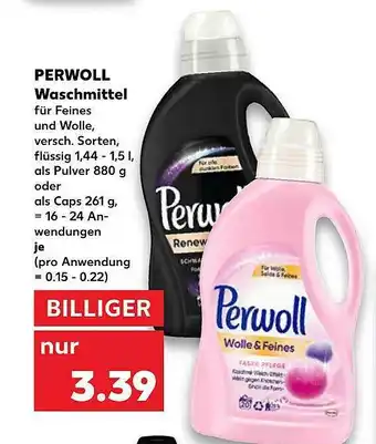 Kaufland Perwoll Waschmittel Angebot