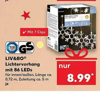 Kaufland Liv & Bo Lichtervorhang Mit 86 Leds Angebot