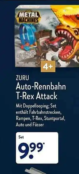 Aldi Nord Zuru Auto-rennbahn T-rex Attack Angebot