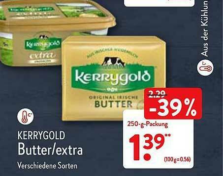 kerrygold butter oder extra angebot bei aldi nord