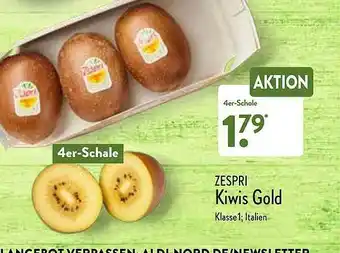 Aldi Nord Zespri Kiwis Gold Angebot