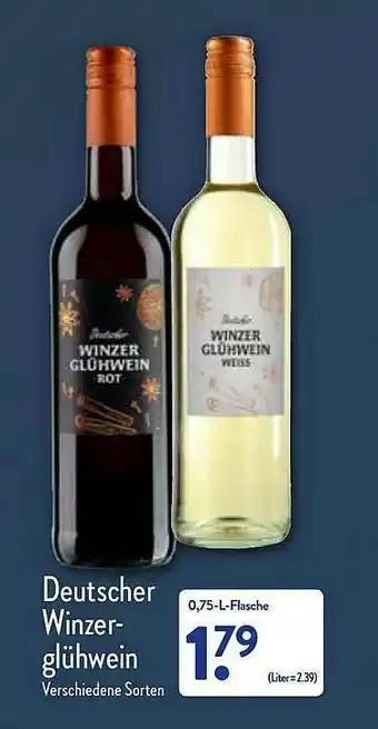 Aldi Nord Deutscher Winzerglühwein Angebot