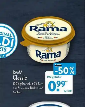 Aldi Nord Rama Classic Angebot