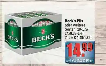 alldrink Beck's Pils Angebot