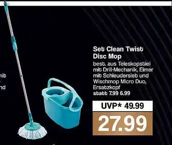 Famila Nord West Set Clean Twist Disc Mop Angebot