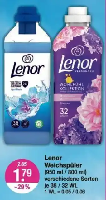 V Markt Lenor Weichspüler Angebot