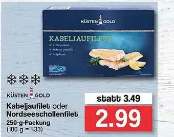 Famila Nord West Küsten Gold Kabeljaufilet Oder Nordseeschollenfilet Angebot