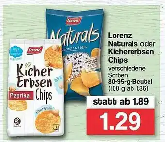 Famila Nord West Lorenz Naturals Oder Kichererbsen Chips Angebot