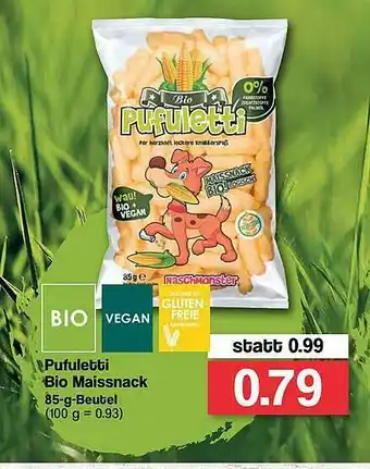 Famila Nord West Pufuletti Bio Maissnack Angebot