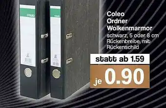 Famila Nord West Coleo Ordner Wolkenmarmor Angebot