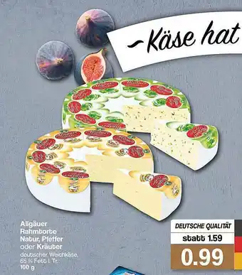 Famila Nord West Allgäuer Rahmtorte Natur, Pfeffer Oder Kräuter Angebot