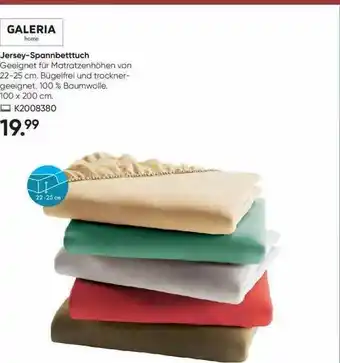 Galeria Galeria Jersey-spannbetttuch Angebot