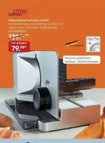 Galeria Ritter Allesschneiderfortis1 Duo 516.001 Angebot