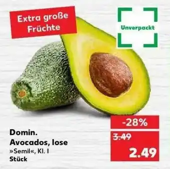 Kaufland Avocados, Lose „semil“ Angebot