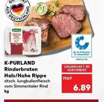 Kaufland K-purland Rinderbraten Hals Oder Hohe Rippe Angebot