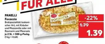 Kaufland Panelli Focaccia Angebot