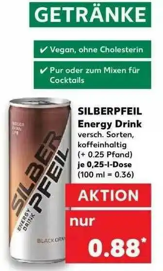 Kaufland Silberpfeil Energy Drink Angebot