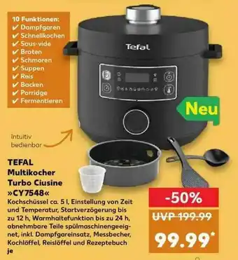 Kaufland Tefal Multikocher Turbo Cuisine Cy7548 Angebot