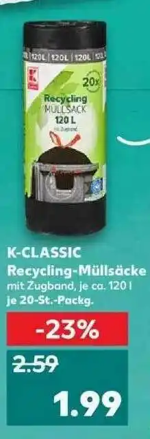 Kaufland K-classic Recycling-müllsäcke Angebot